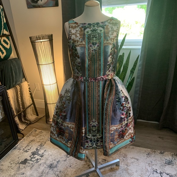 Mac Duggal Homecoming Floral Multicolor Cocktail Dress - Picture 5 of 15